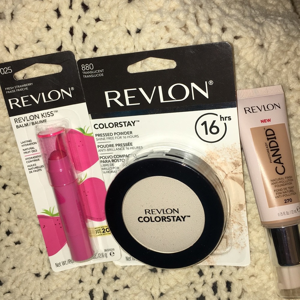 Revlon Face Foundation, Powder & Lip Cosmetics
